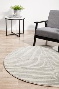 Odyssey: Apadana Anahita Silver Round Rug