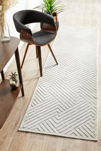Aswan Cindy Natural White Runner Rug