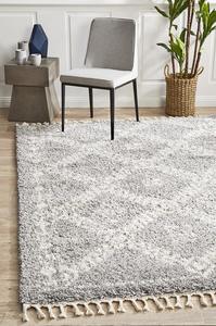Roomvo: Jesper Bohemian-Style Silver Rug