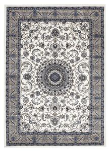 Top Seller: Persian designMedallion Rug White with Beige Border