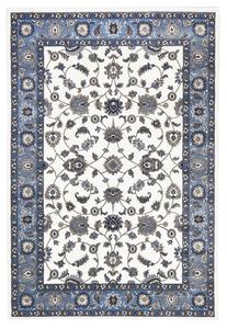 Persian Nain Design Rug White with Blue Border