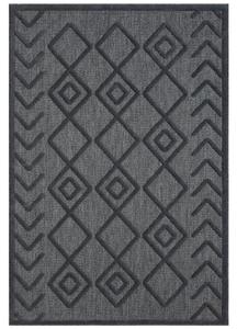 Power loomed Tina Modern 416 Charcoal Rug