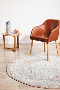 Mayfair: Aegina Peach Round Rug