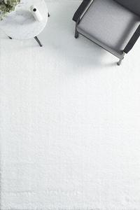 Sima: Sima White Soft Plain Shag Rug 230X160CM