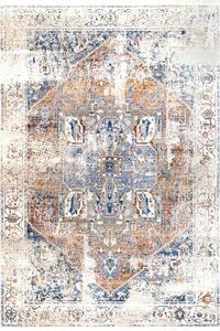 Ivory Vintage look Heriz Rug