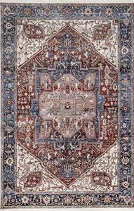 Hazelnut Vintage look Heriz Rug