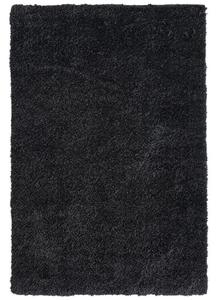80x150 Cm: Fluffy and comfortable Ebony Plain Shag Rug