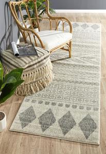 Susa Arash Modern Tribal Design Grey Runner Rug