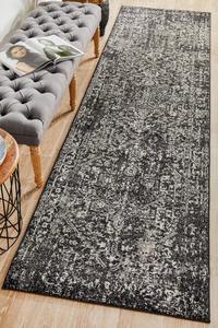 80x500cm: Esme Scape Charcoal Transitional Runner Rug