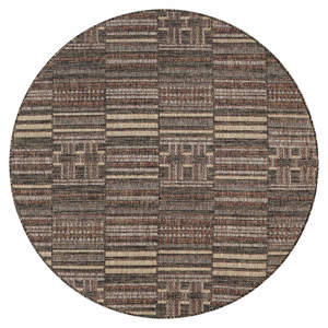 Indoor/outdoor Flat-Weave 563 Terra Round