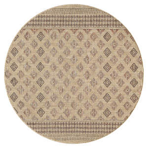 Indoor/outdoor Flat-Weave 562 Fawn Round