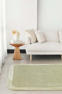 160x230cm: Hand-Tufted NZ Wool & Viscose Sage Rug