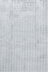 150x150cm Round: Lush Silver - Machine Washable Rug