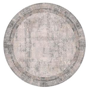 150x150cm Round: Kira 433 Grey Round Rug