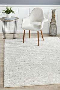 Aamani Handwoven Ivory Rug
