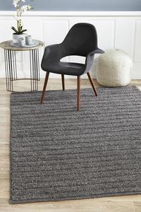 Aamani Handwoven Charcoal Rug