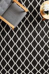Khoy: Khoy Black Rug
