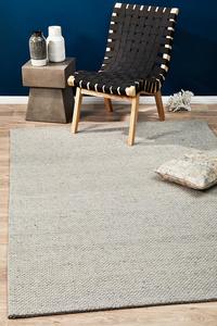 Studio: Sasha Wool Striped Rug Grey