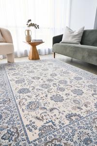 Mel: Persian Nain Ivory Wool Rug