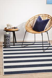 Seaside: Seaside 4444 Navy White Rug