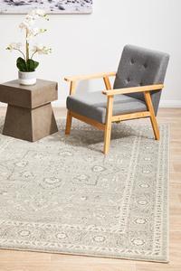 20 Collection: Esme Silver Flower Transitional Rug-230X160CM