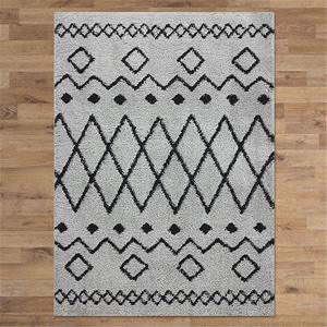 20 Collection: Soft Dense Plain Grey Shag Rug
