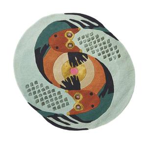 Roomvo: Zodiac Pisces Star Sign Circle Round Wool Rugs 162205 by Ted Baker