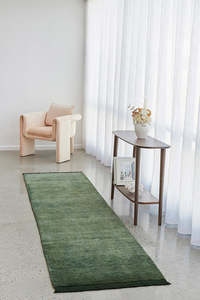 Refined Loom Kinship Forest Green Runner Rug