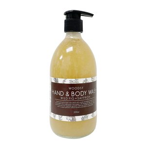 Products: Woodsy Botanics-Hand & Body Wash Wild Fig & Saffron 500ml
