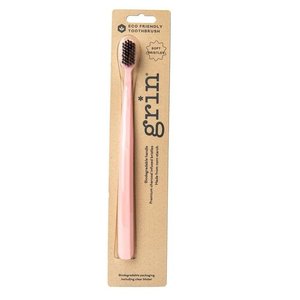 Products: Grin Charcoal-Infused Bio Toothbrush - Rose Pink