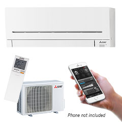Mitsubishi Electric EcoCore MSZ-AP25 High Wall Heat Pump