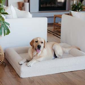 Boucle Collection: Dog Bed Bouclé Memory Foam