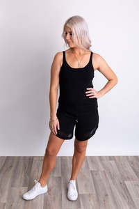 Everyday Singlet | Black- Was $55 Now $29