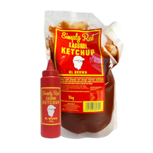 Simply Red Kasundi Ketchup Bottle & Pouch Combo