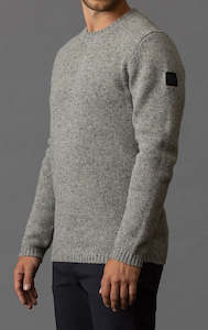CLEARANCE: 3GG LAMBSWOOL TWEED CREW - CLEARANCE