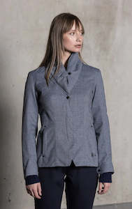 Womens Coat: TECHNICAL TWEED JACKET