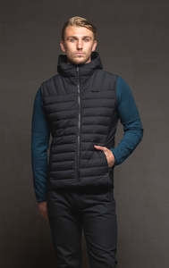 Mens: HYBRID HOODED DOWN VEST