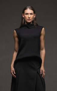 7GG MERINO RIB KNIT VEST - CLEARANCE