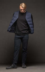WOOL BLEND DOWN VEST - CLEARANCE