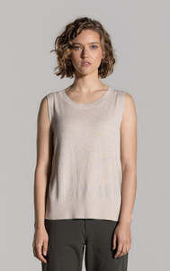 Womens: 14GG COTTON MERINO VEST