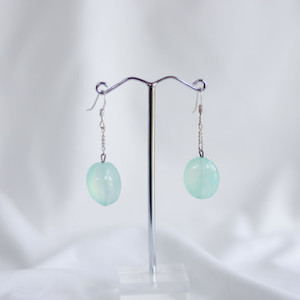 Products: Aqua Chalcedony Dangling Earrings