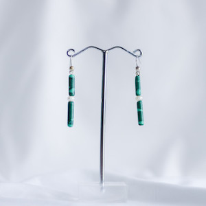 Products: Malachite and Pearl Earrings