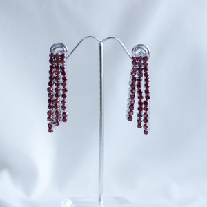 Chandelier Garnet Earrings