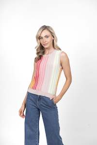 Ladies - Knitwear: Bella Tropical Punch Vest