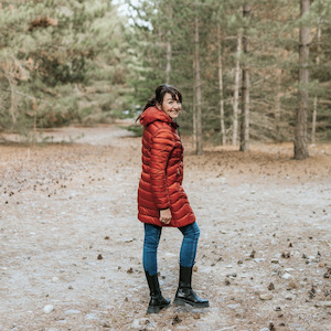 Ladies Coats Jackets: Moke Apparel Arnie Womens Reversible Puffer 3/4 Length Coat