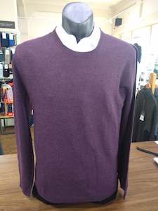 Silverdale Knitwear: Silverdale Black Label Raisin Fine Crew Neck Jumper