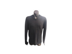 Silverdale Knitwear: Silverdale Ribbed Front V Neck Jumper