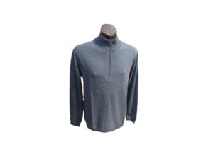 Silverdale Knitwear: Silverdale Black Label Fine Merino 1/4 Zip Jumper