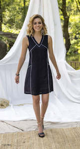 Maloka: Maloka Rio V-Neck Sleeveless Dress