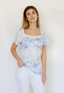 Kalisson: Kalisson Butterfly Short Sleeve Top
